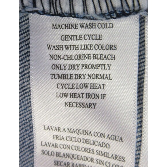 CALVIN KLEIN High Rise Straight Leg Jeans Sz 14 Light Blue Denim Crop Ankle NWT - Picture 12 of 15